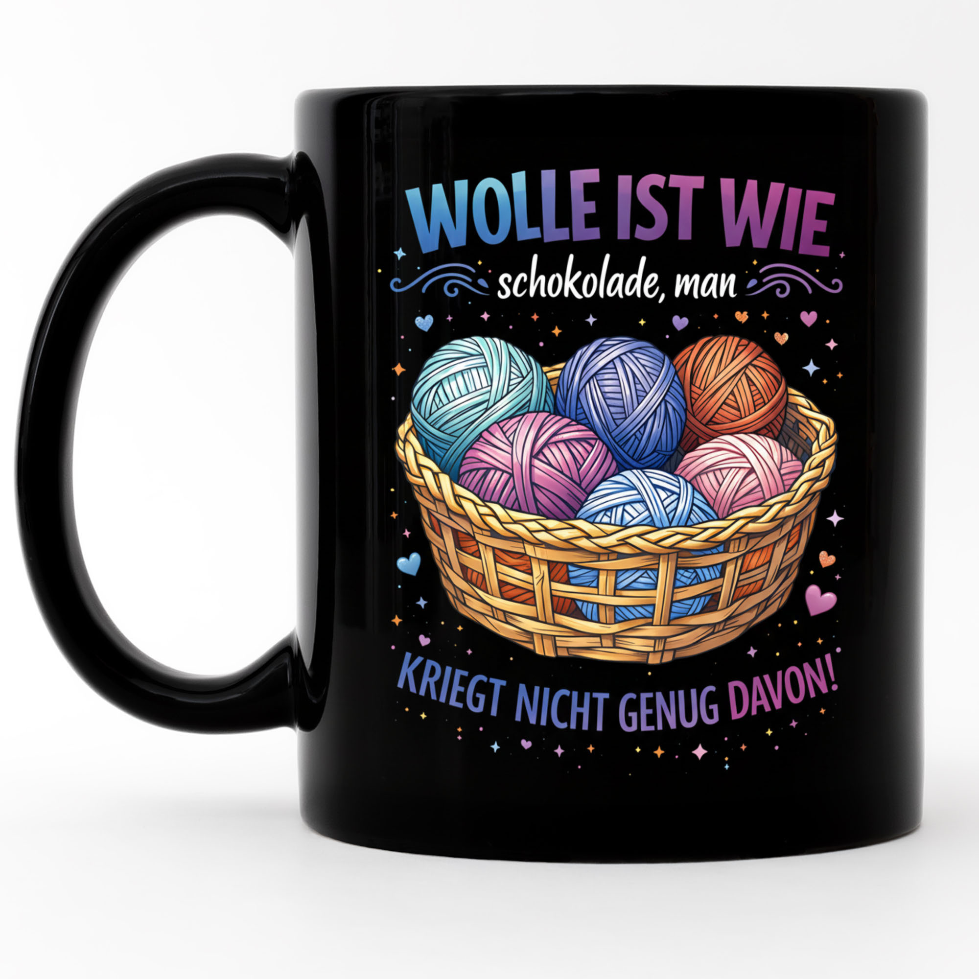 Coffee Mug With Quote "wool Is Like Chocolate" – Funny Mug For All Knitting & Crochet Fans, Birthday Gift For Women, Girlfriend, Mom, Grandma – , Coffee Cup, Ceramic Mug