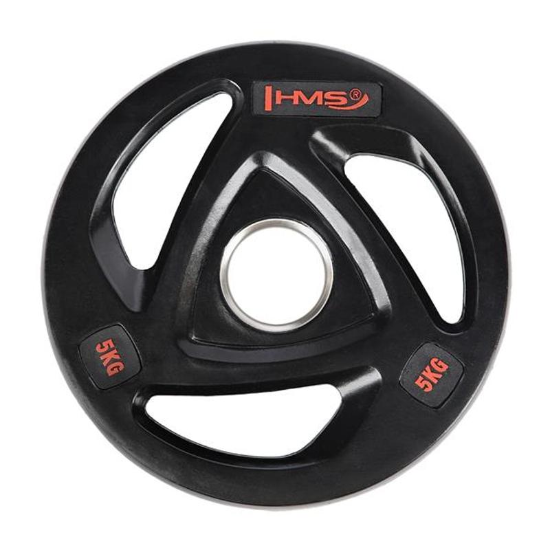 Tox05 Black Weightlifting Plate 5 Kg Hms
