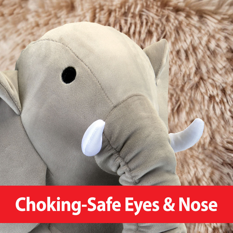 Ultrasoft 30cm Grey Elephant Luxury Ruffled Plush Toy
