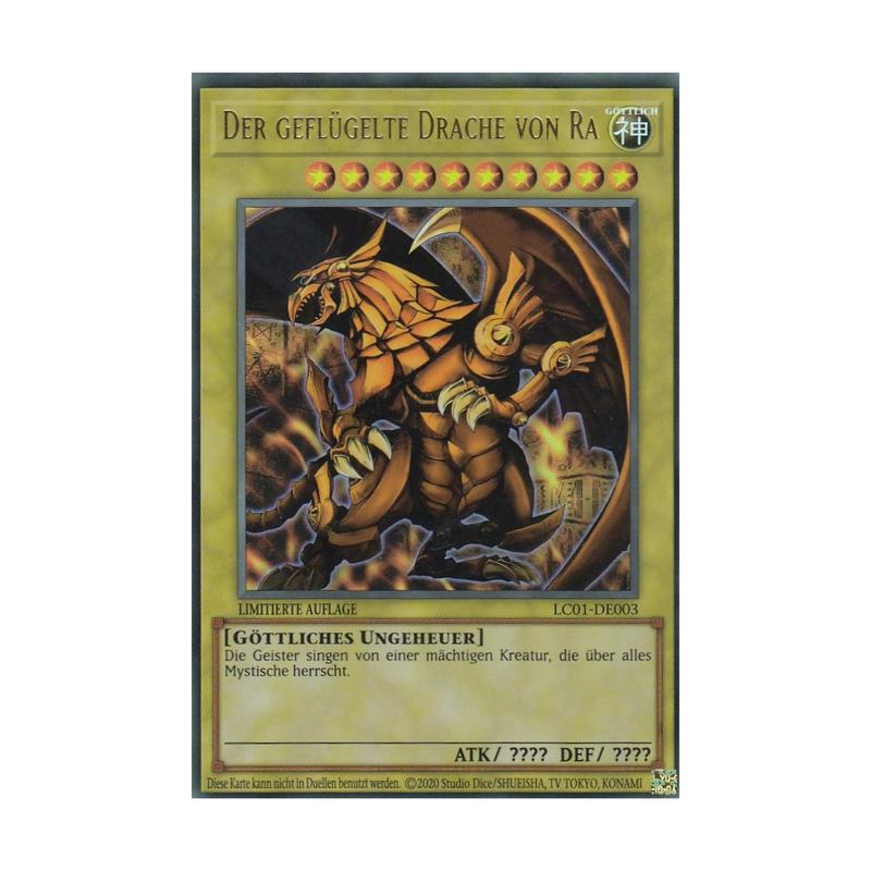 The Winged Dragon Of Ra (v.1) - Ultra Rare - Lc25-de003 - German - Booster Fresh - Edition!