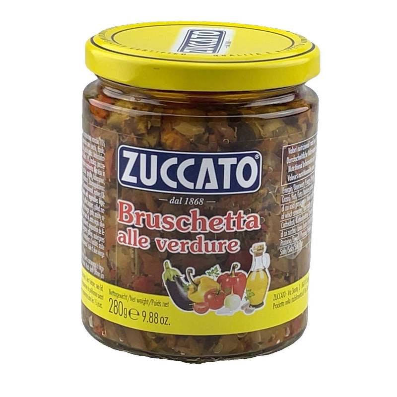 Vegetable Bruschetta - Zuccato - Bruschetta Spread With Vegetables