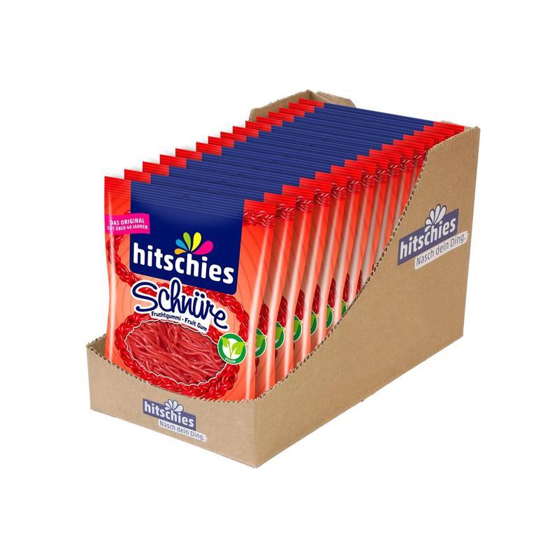 15 Hitschies Strings Strawberry 15x125g (1875g)