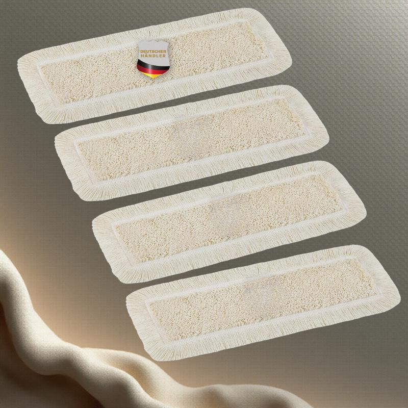 4x 50 Cm Mop Cover - Cleaning Floor Mop Pad - Fits All Standard Mop Handles