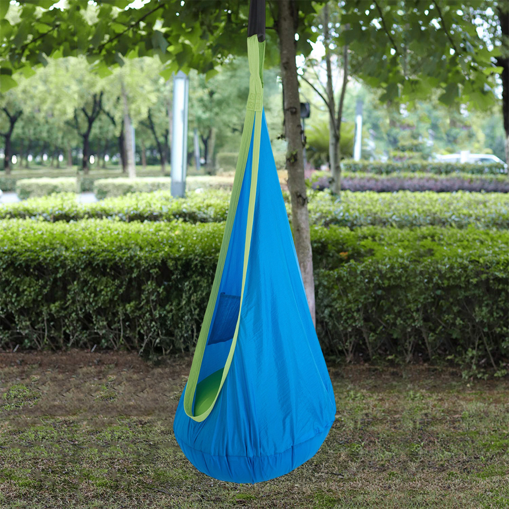 Blue Indoor and Outdoor Dual Purpose Swing Chair with Accessories