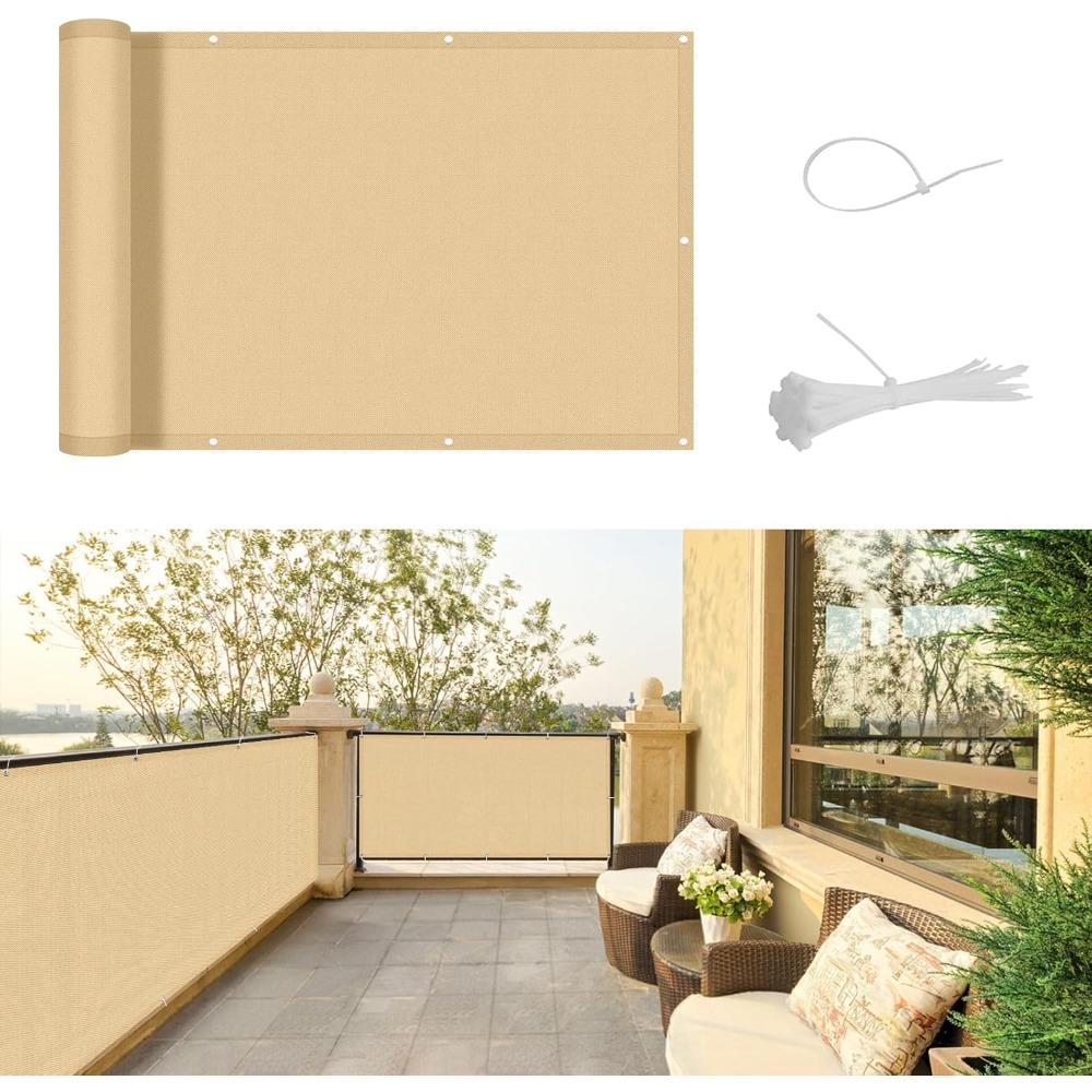 Image of Balcony Privacy Screen, Balcony Cladding, Balcony Cover, Balcony Enclosures For Apartments, Garden Areas, Swimming Pools, Tennis Courts, Verandas, Fences, Stair Railings, Or Other Outdoor Spaces