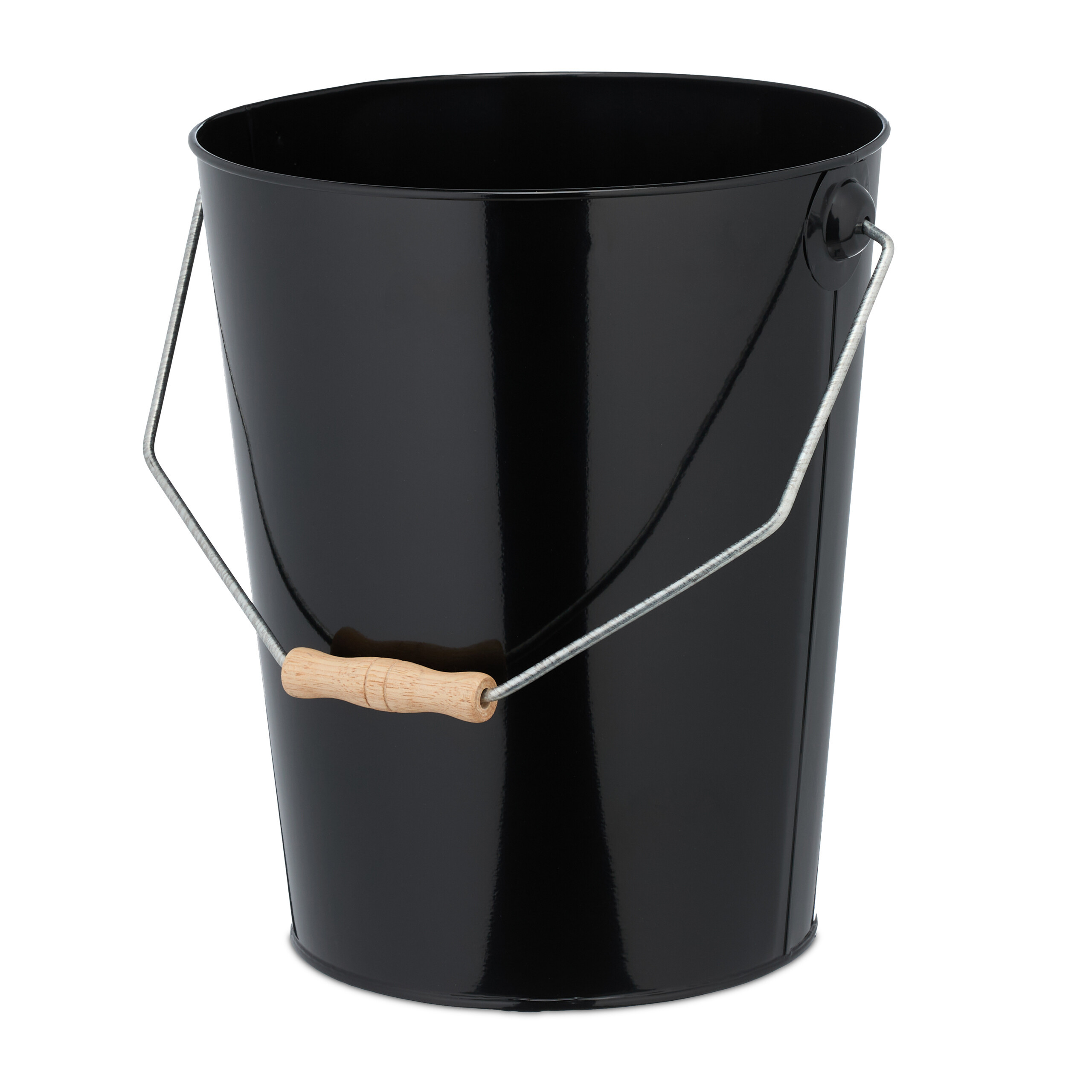 Coal Bucket In Black/ Natural