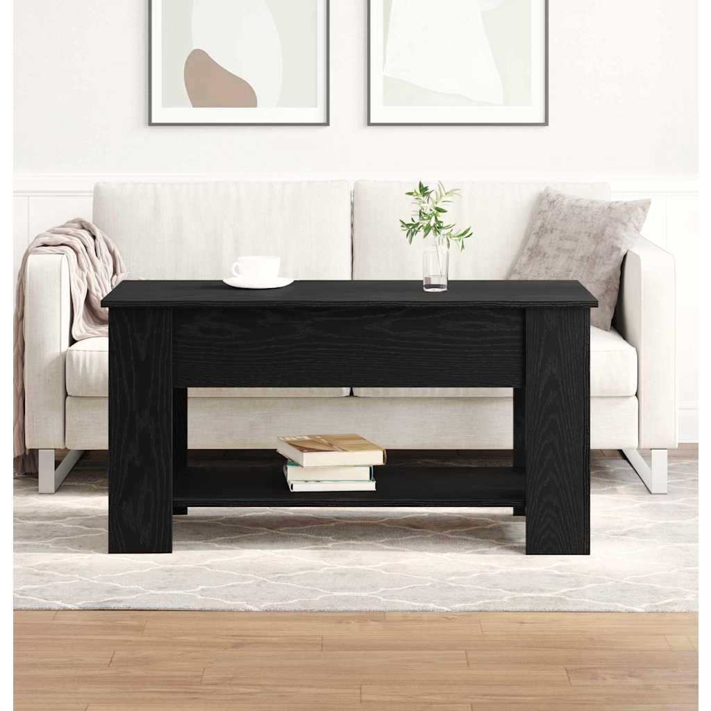 Vidaxl Coffee Table With And Spacious Surface 101 X 49 X 52cm Easy Assembly With Natural Solid Contemporary Furniture For The Living Room Modern Low Tables Rectangular