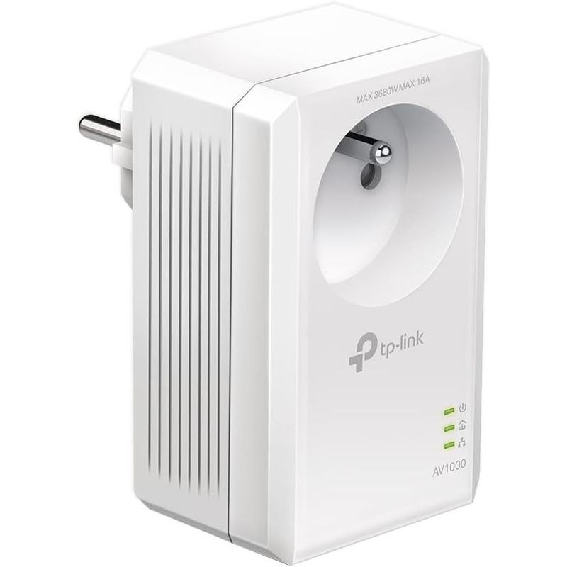 Image of Tp-link Cpl 1000 Mbps With 1 Gigabit Port And Integrated Power Outlet – Ideal For Multi-tv Services At Home, Compatible With All Boxes
