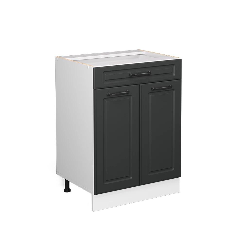 Country-style 60 Cm Under-sink Cabinet With Drawer, Without Worktop - Kitchen Drawer Cabinet, Kitchen Furniture With Drawer, Particle Board, 16 Mm