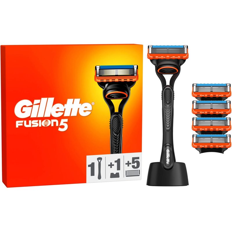 Gillette Fusion5 Razor Handle + 5 Replacement