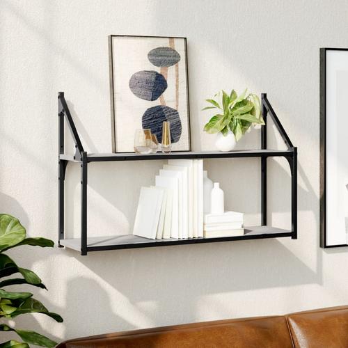 imagen del artículo estantería de pared, estantes flotantes, librería de pared, armario colgante para salón cocina, madera de ingeniería