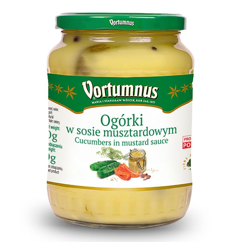 Image of Vortumnus Cucumbers In Mustard Sauce 660 G