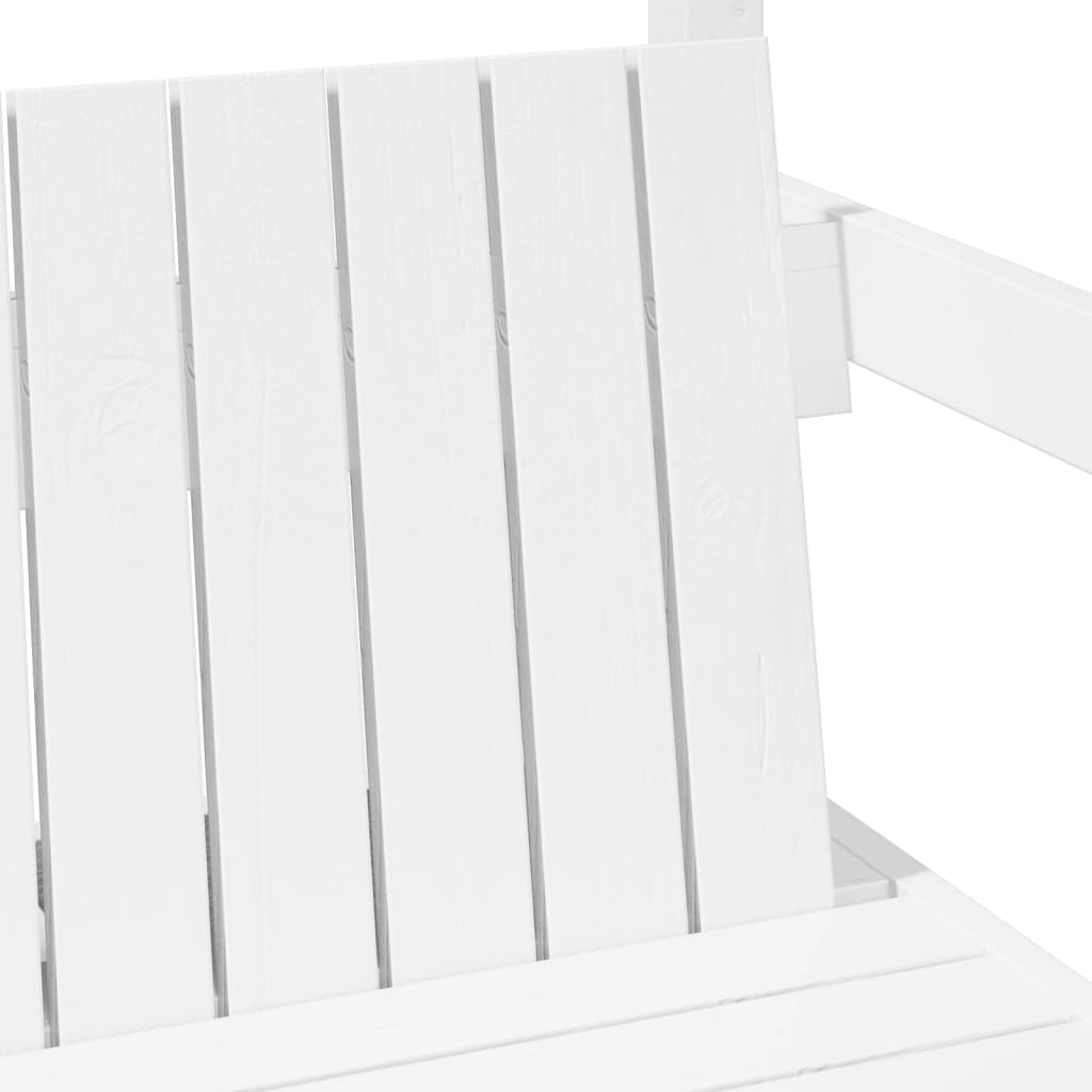 Furniture set, Bed and Bench Set with Roof without Mattress White 80x200 cm