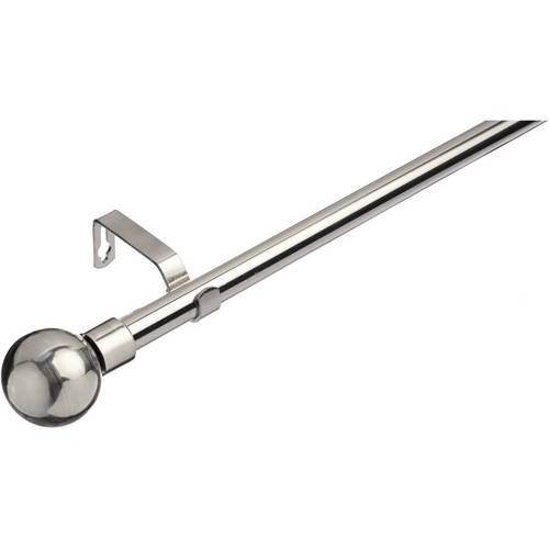 19 mm extendable metal curtain poles antique finials 70 120 cm