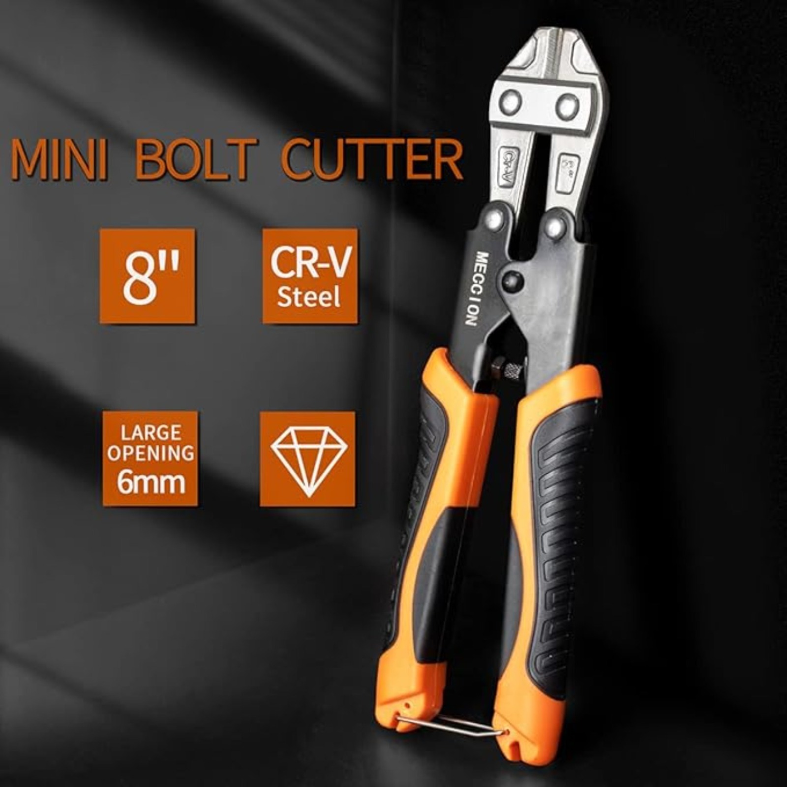 8" Mini Screw And Wire Cutters, Cable, Chain, Spring Cutters Clippers With Comfortable Soft Rubber Grip
