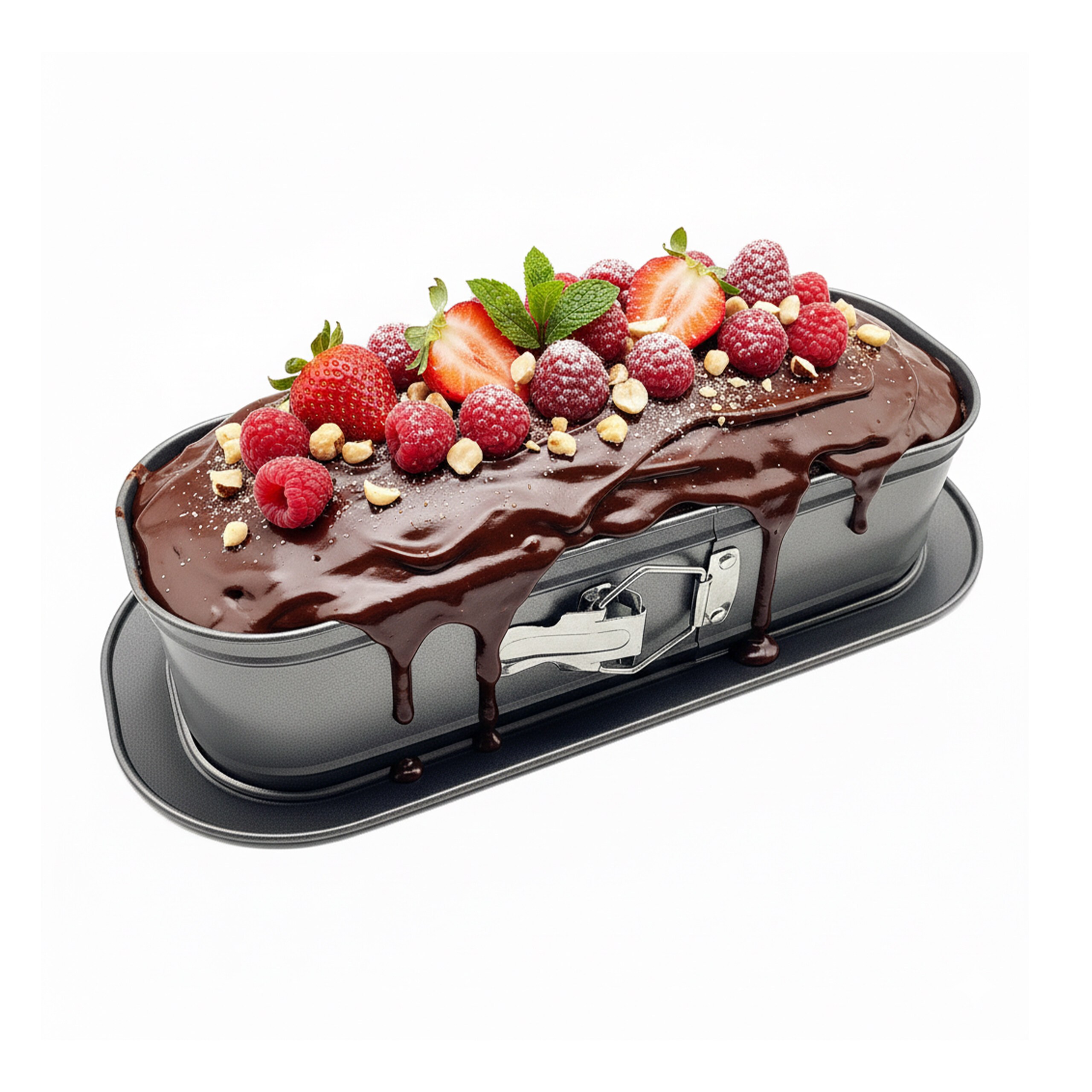 Springform In Gray - (b)30 X (h)8 X (t)12 Cm