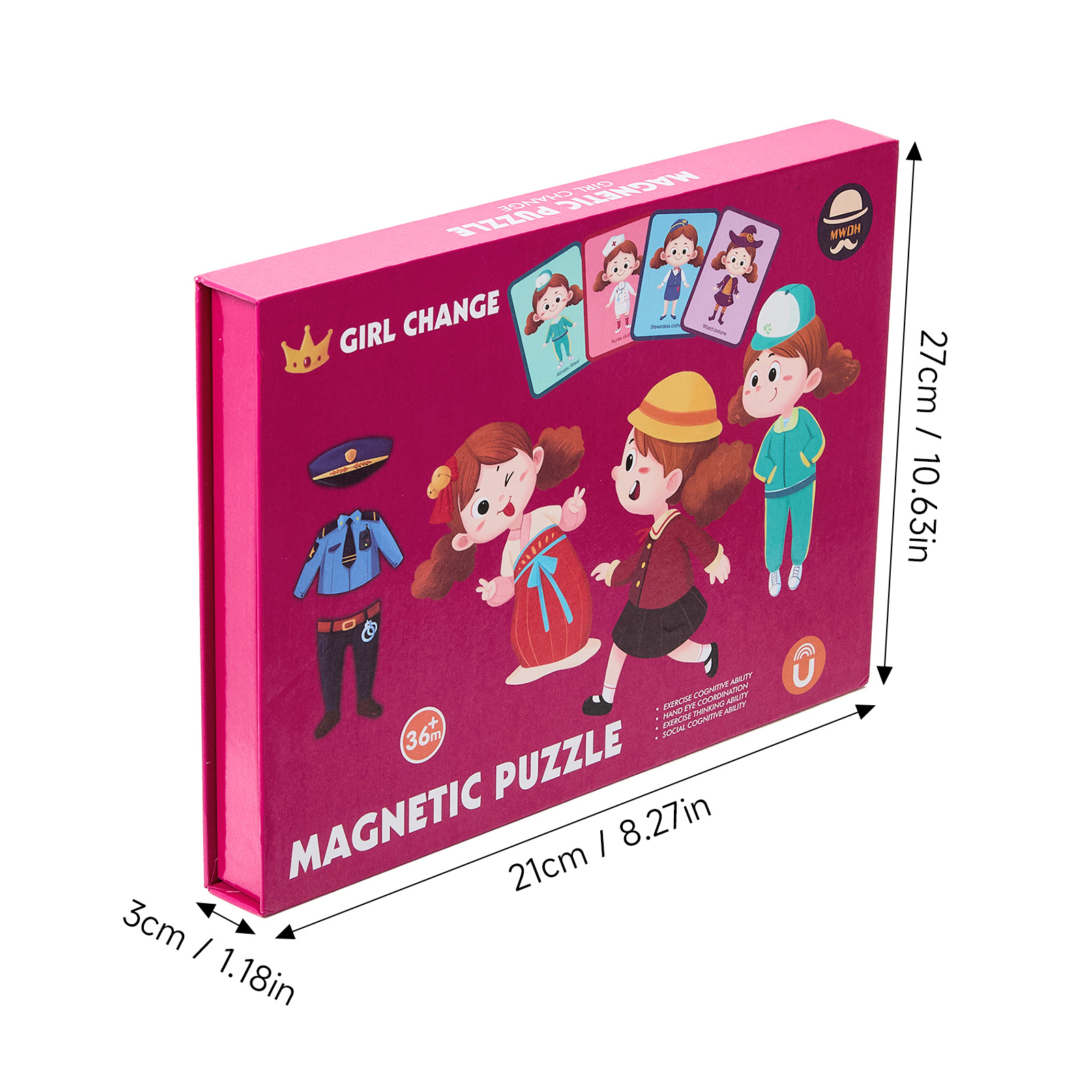 Dress-Up Themed Magnetic Puzzle Gift Box Set