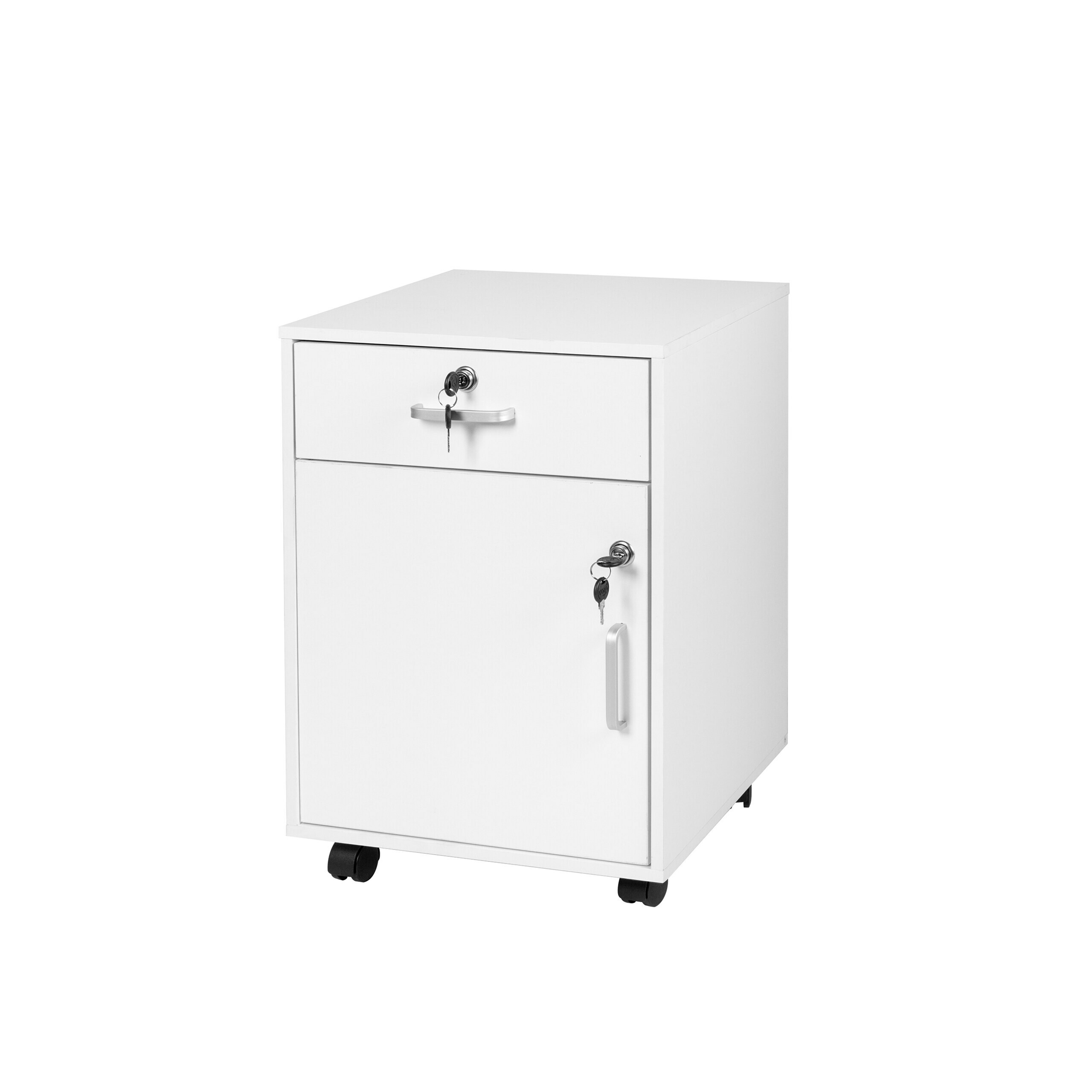White Storage Bin - (w)40 X (h)57 X (d)40 Cm