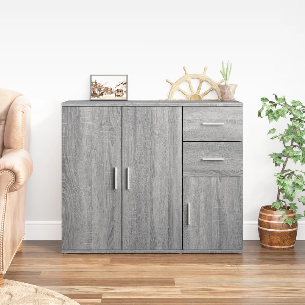 Image of Sideboard 91x29.5x75 Cm In Multilayer Wood - Color Of