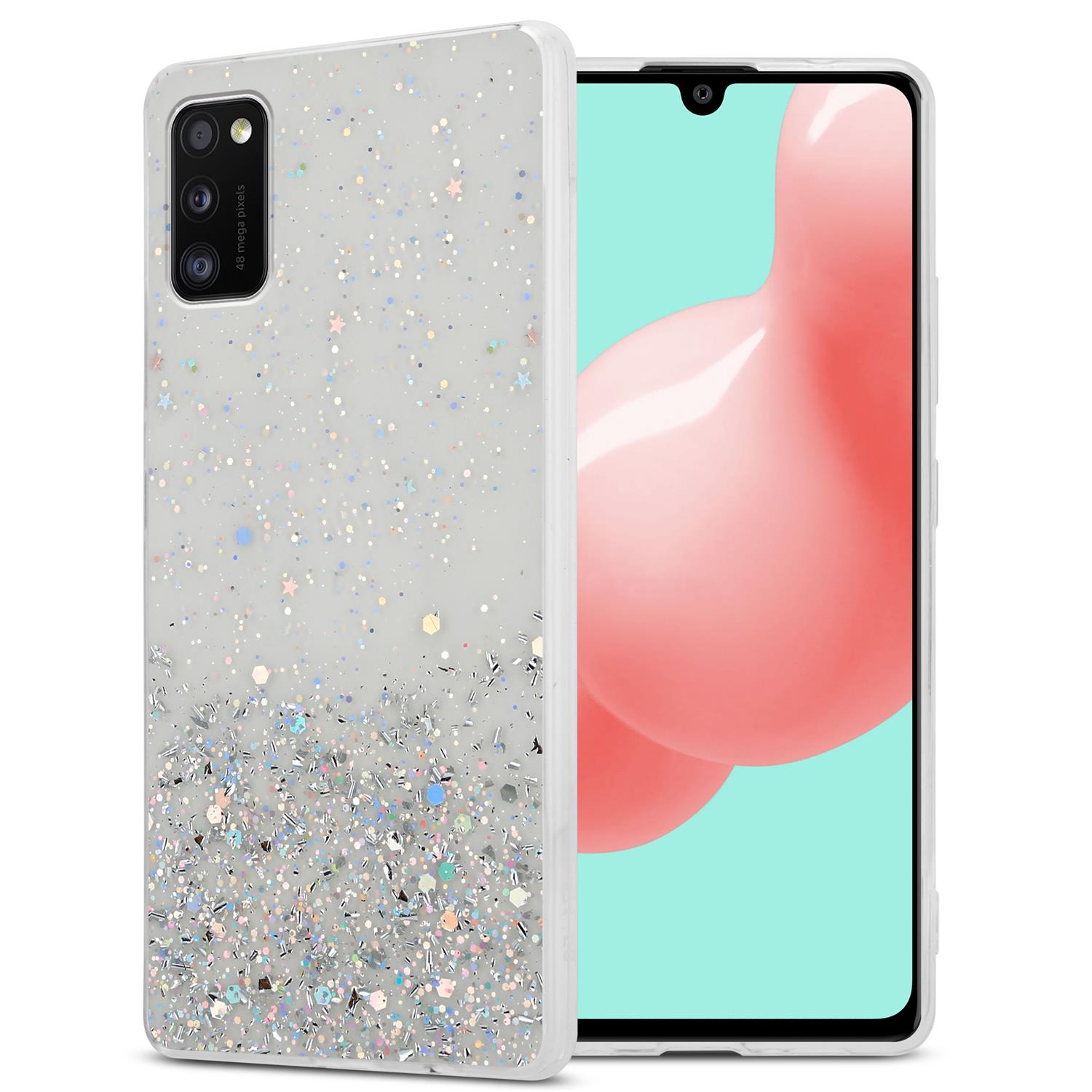 Case Compatible For Galaxy A41 Protective Of Flexible Tpu Silicone With Sparkling Glitter Case Cover Phone Case