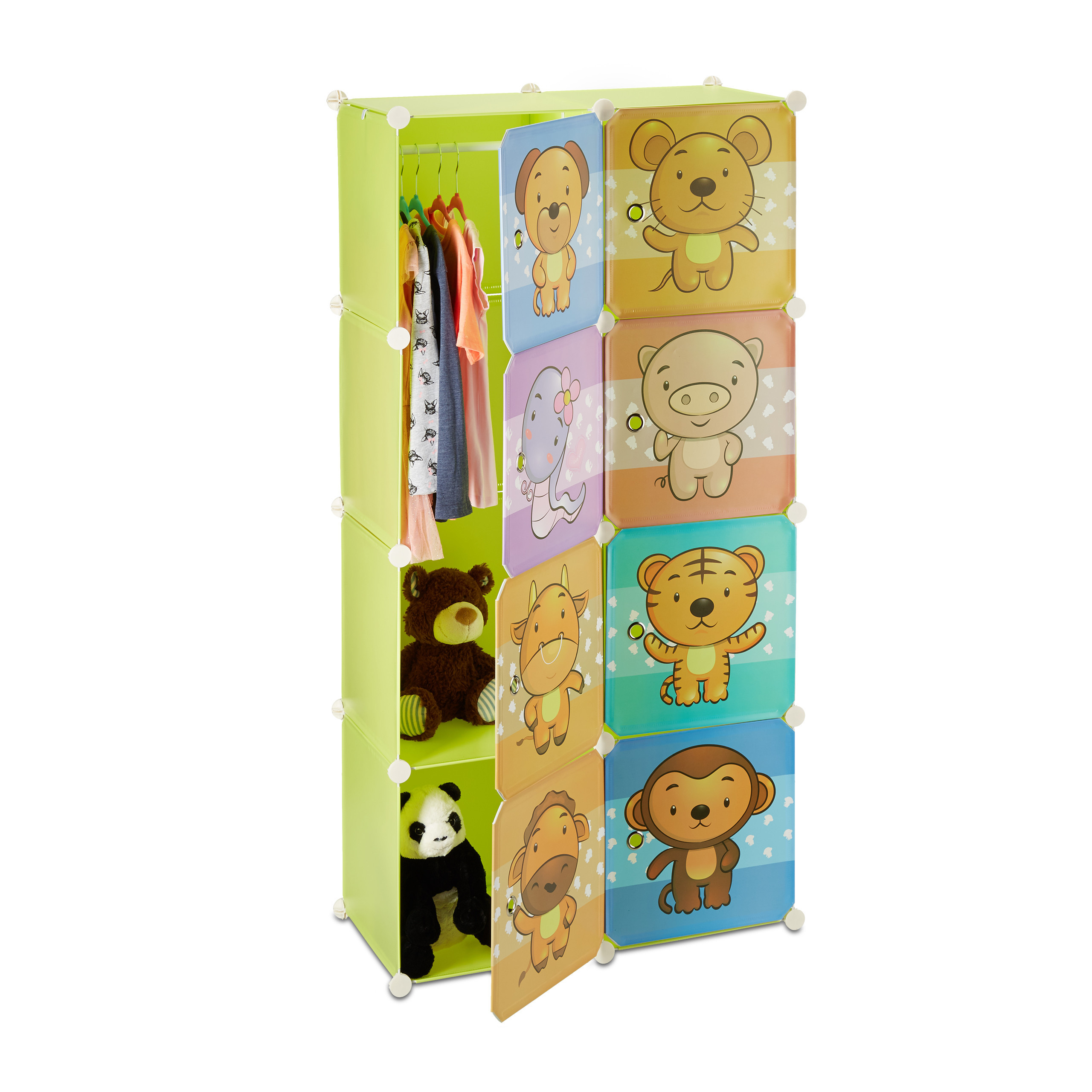 Children's Shelving Unit With Plug-in System In Colors