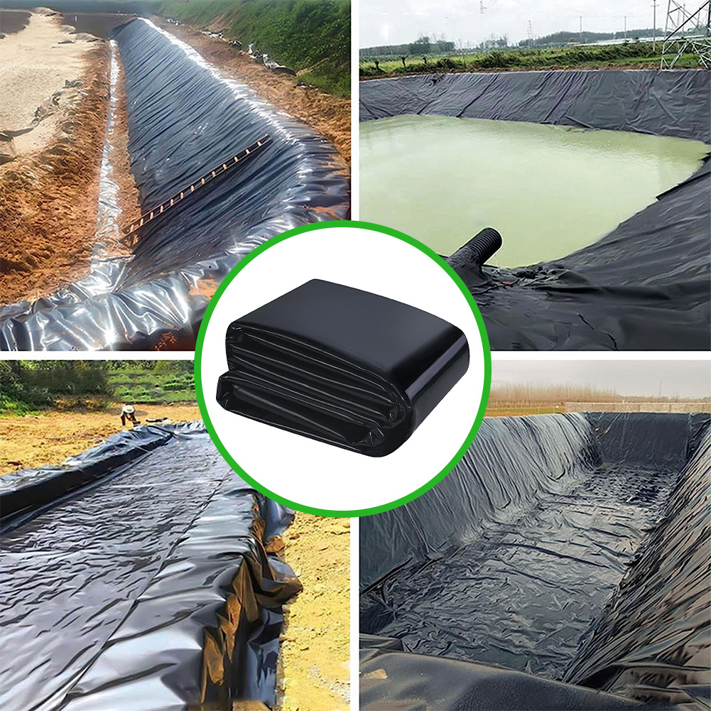 TEMU Reinforced Black Pond Film 150*200cm – Durable Pond Membrane For Garden , Fish Pools, Water Features & Landscaping Projects, Easy To Cut And