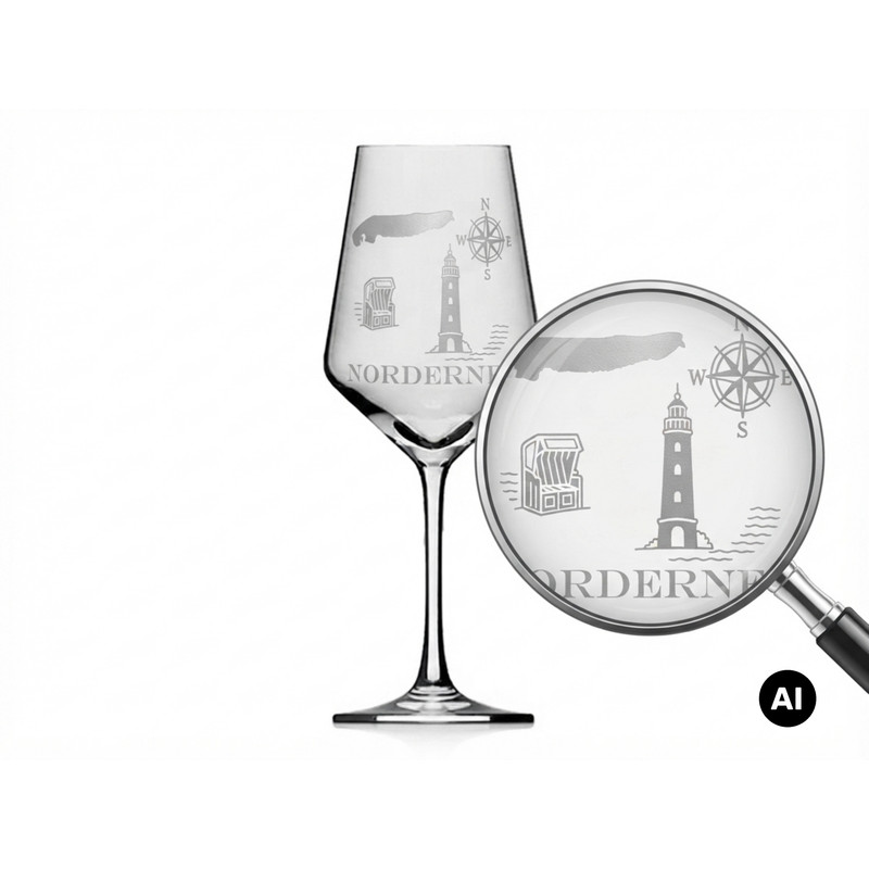 Image of Wine Glass With Engraving 350ml - Gift For Wine Lovers , Dishwasher Safe From