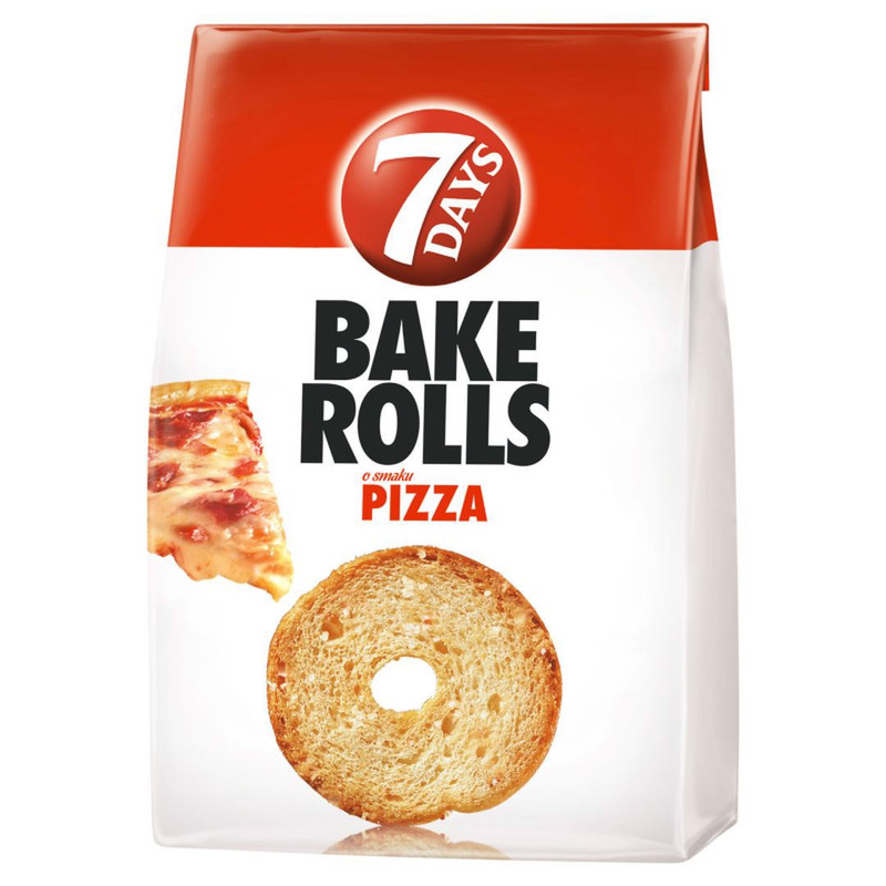 7 Days Bake Rolls Crispy Pizza-flavored Bread Rolls 150 G