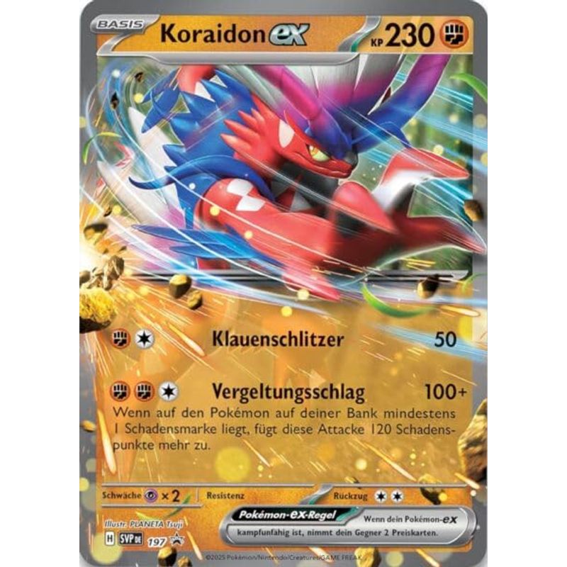 E-shop Pokémon Karte Koraidon ex – SVP197 – Schlagkräftige – Double Rare – Deutsch – Full-Art Promo