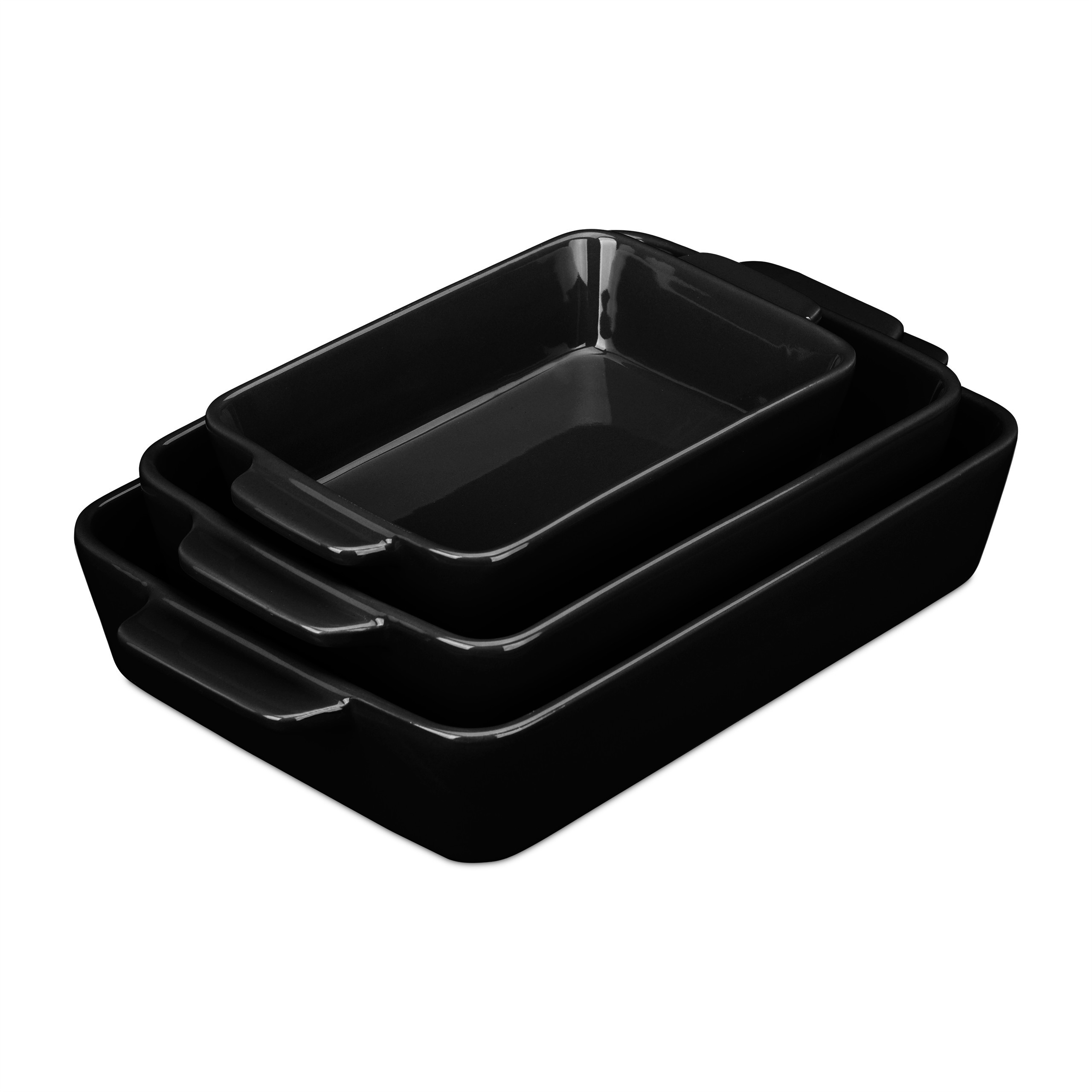 E-shop 3-tlg. Auflaufform Set in Schwarz
