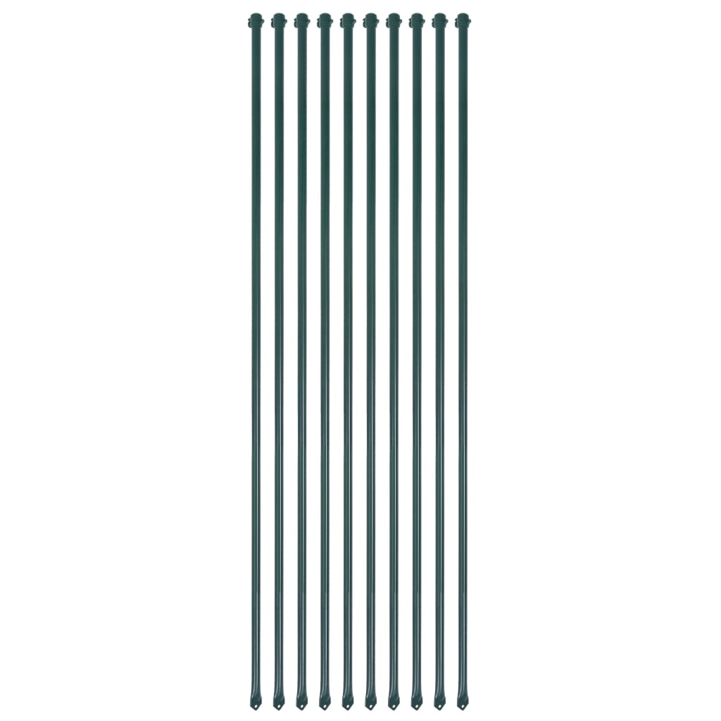 Image of 10x Plant Stakes Plant Stake Plant Support Tomato Stake Tomato Stakes Connector Rod Plant Metal 1.5m