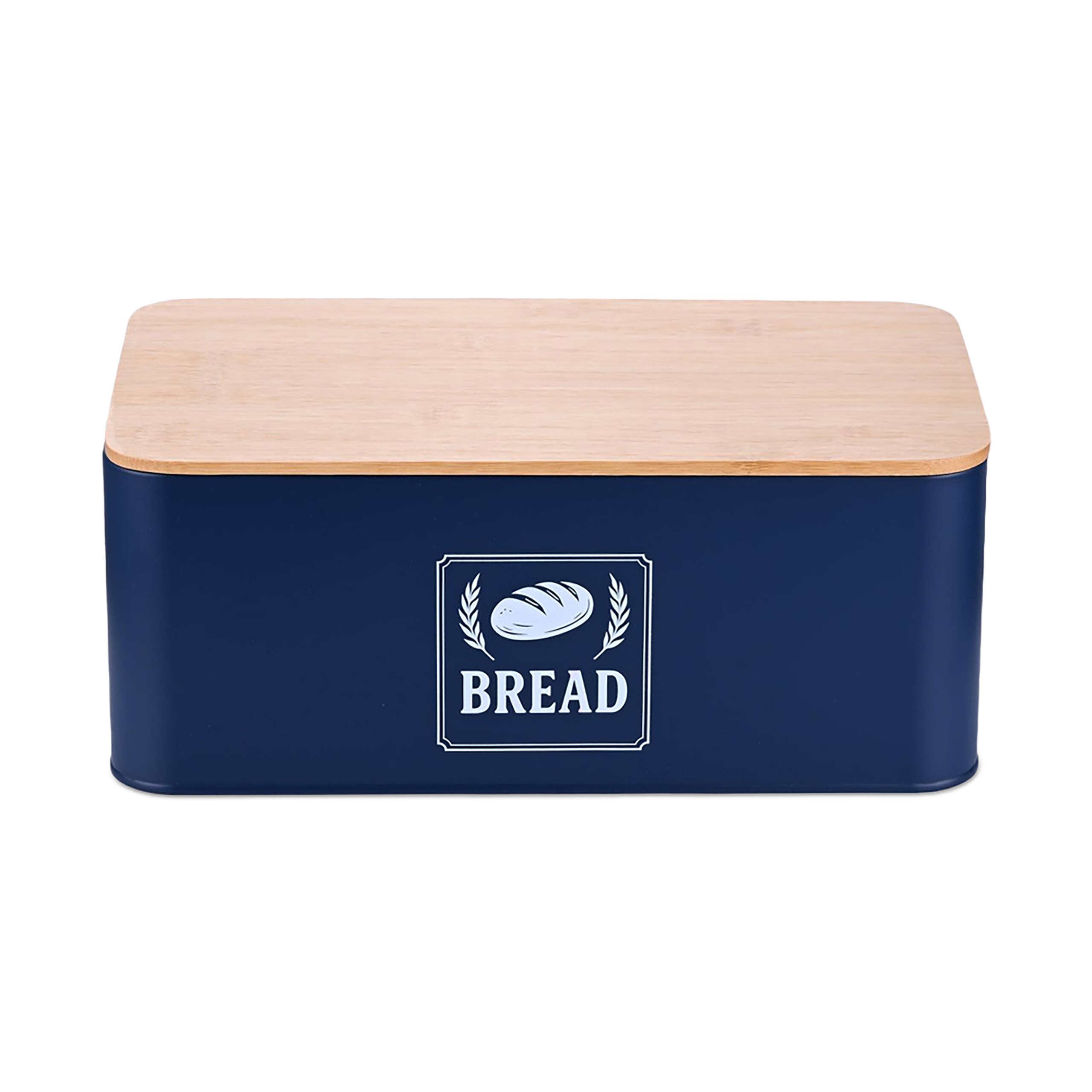 Bread Bin In Dark Blue - (w)33 X (h)13.5 X (d)19 Cm