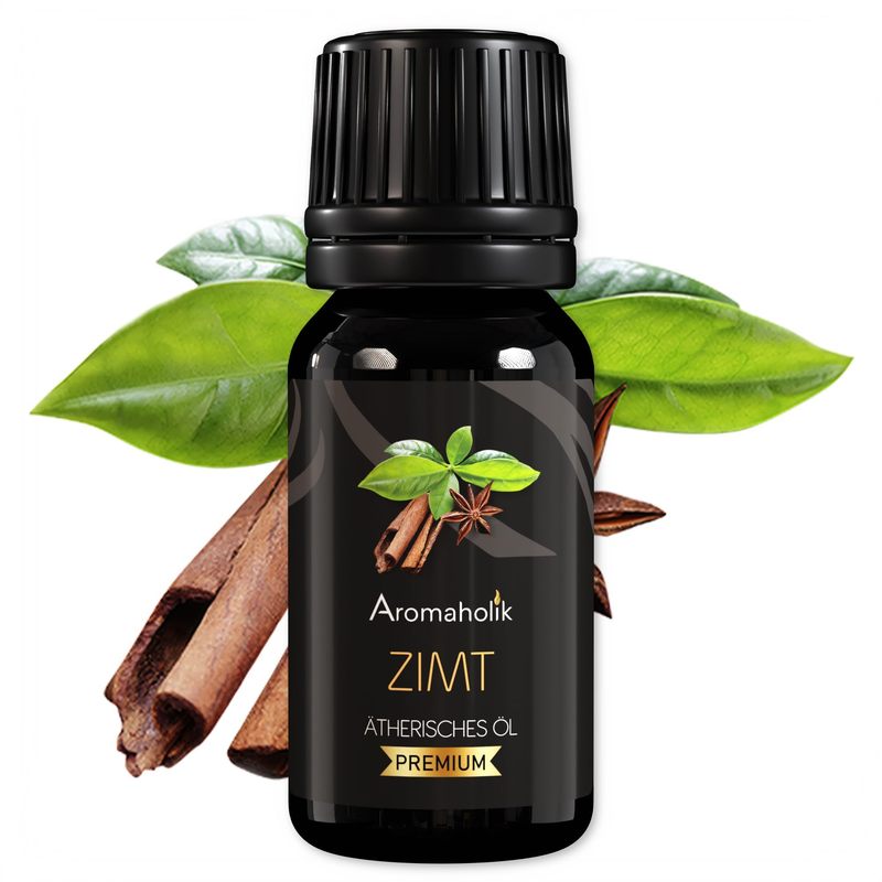 Image of Aromaholic Oil - Essential Oils For Diffusers & Diffusers - Certified Essential Oil From India - Cinnamon Essential Oils 10ml For Sauna & Massage