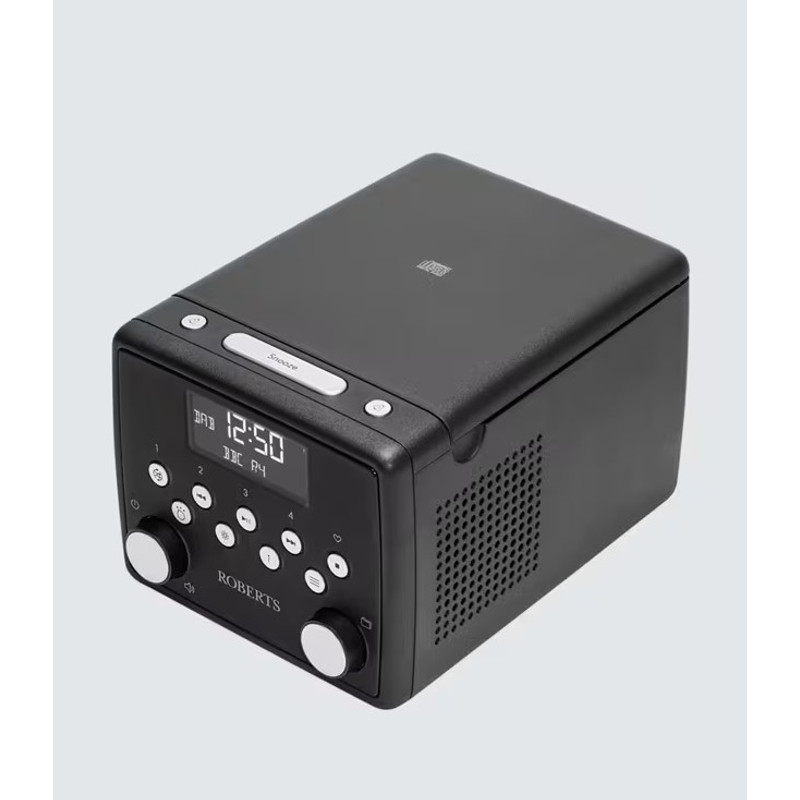 Roberts Sound49 DAB/DAB+/FM/CD Bluetooth Clock Radio, Black