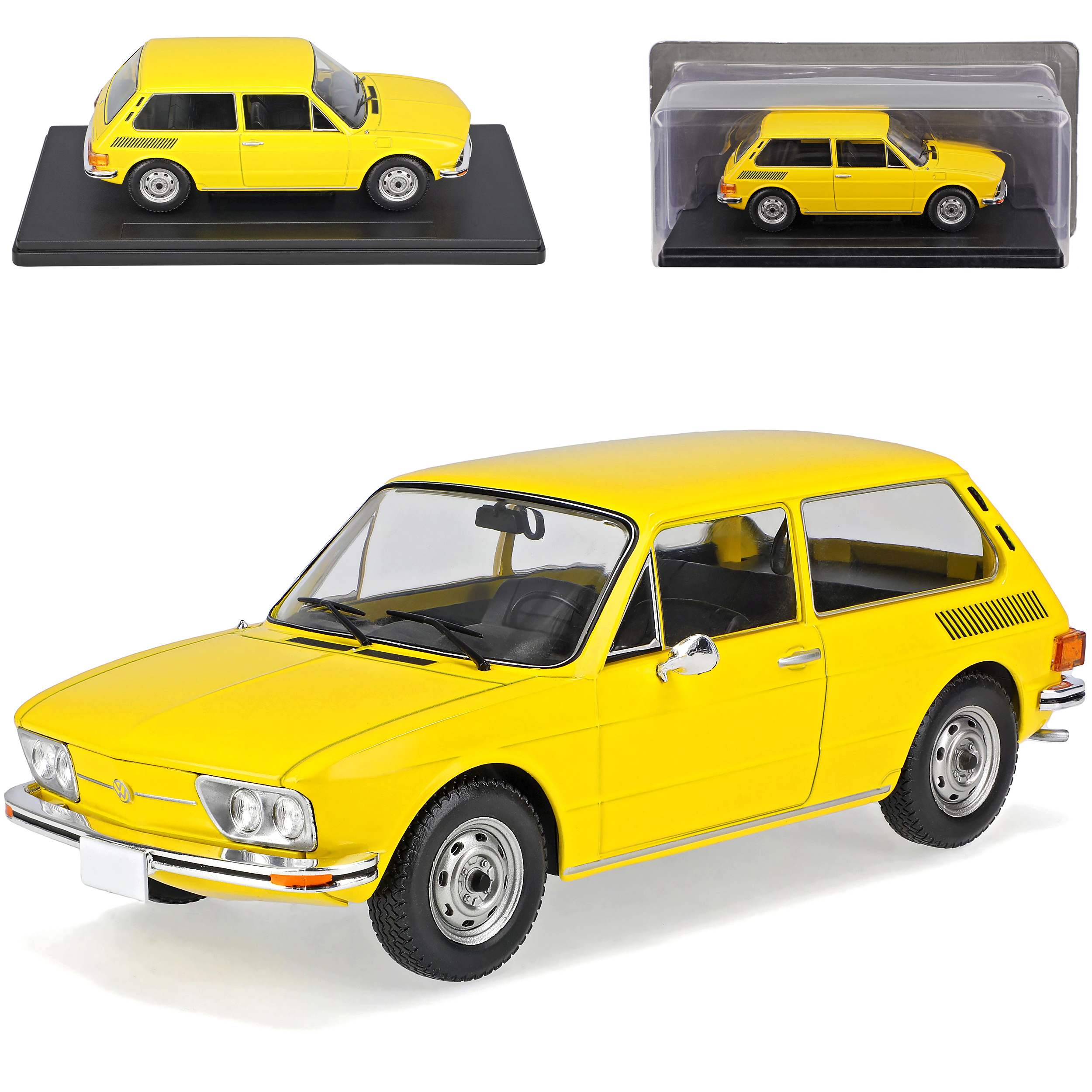 Image of Vw Brasilia Kombi Yellow 1974-1982 With /24 Ixo Model Car Modellcarsonline Model Car