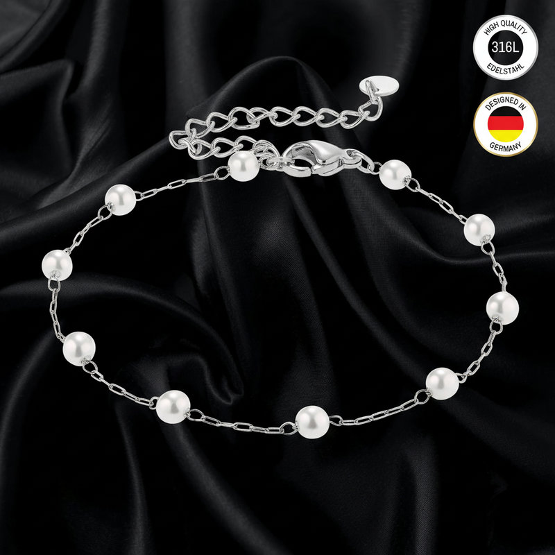 Bracelet For Women - Silvery, Golden, Rose Golden Colored - With - Water Resistant