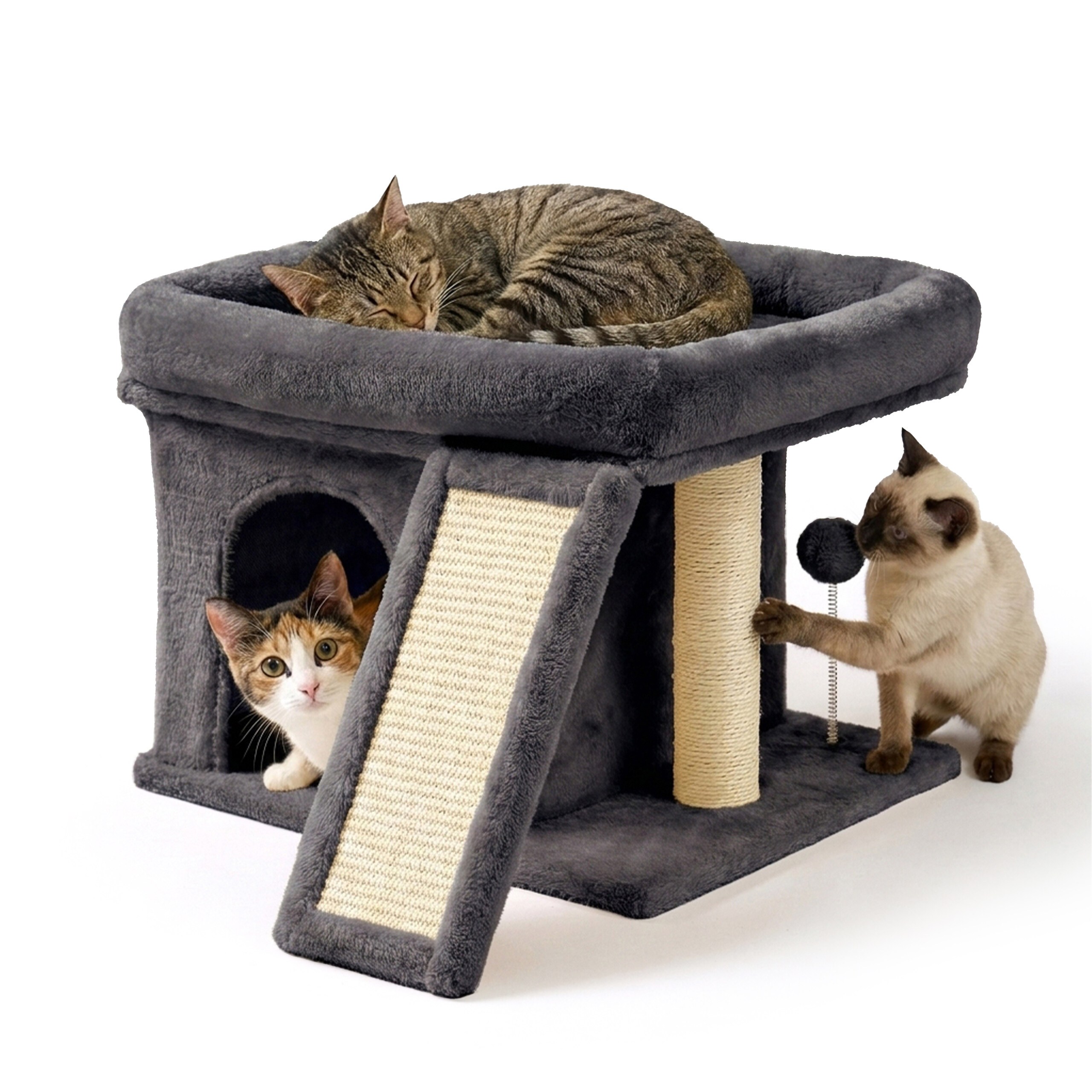 Scratch Tree In Dark Grey - (w)54 X (h)38.5 X (d)