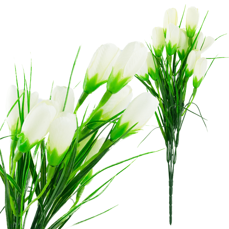 Croci With Flowers Bouquet Of Artificial Croci Thick Decoration For Holidays