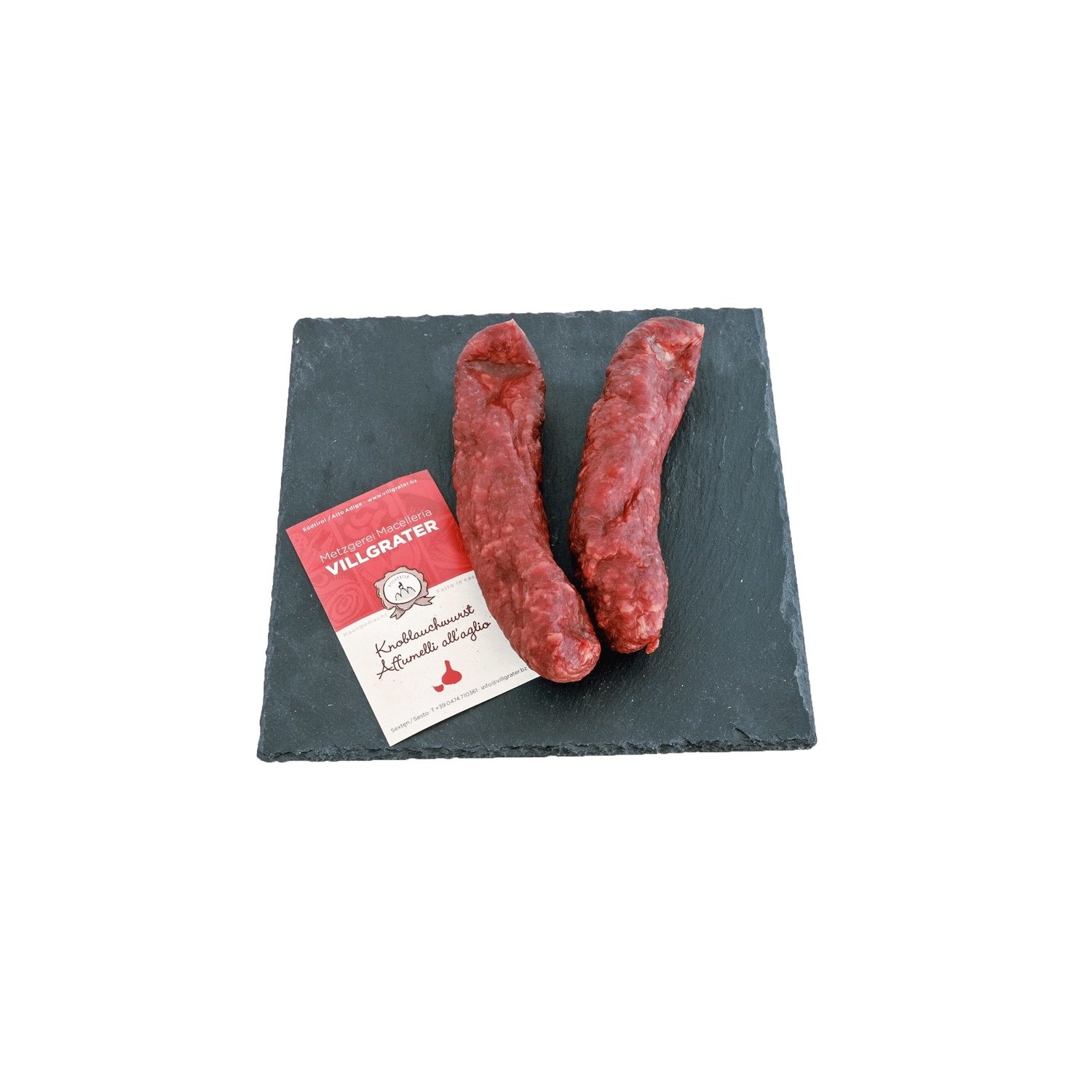 South Tyrolean Garlic Sausage Villgrater - 10 Pieces - Approx. 1.1 Kg