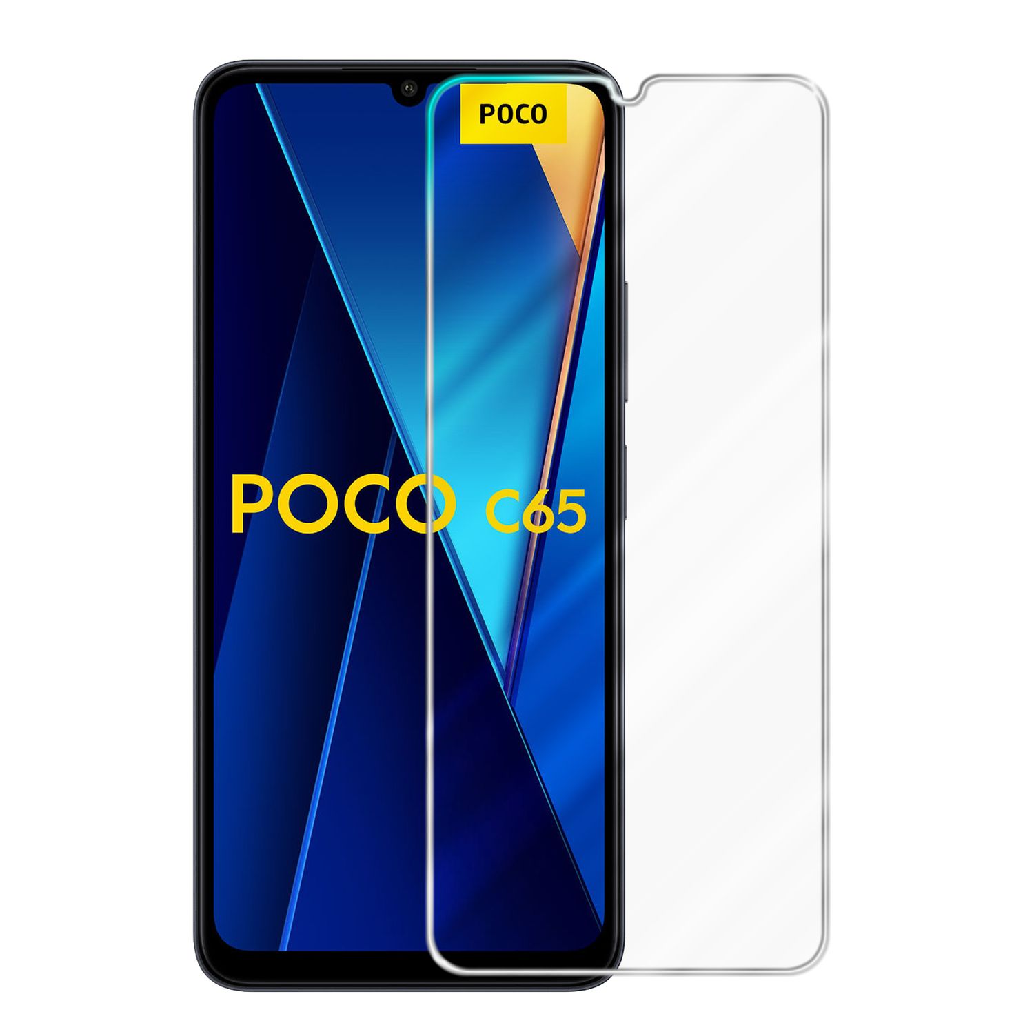 Screen Protector Compatible For Xiaomi Poco C65 Tempered Glass Screen Protector Film