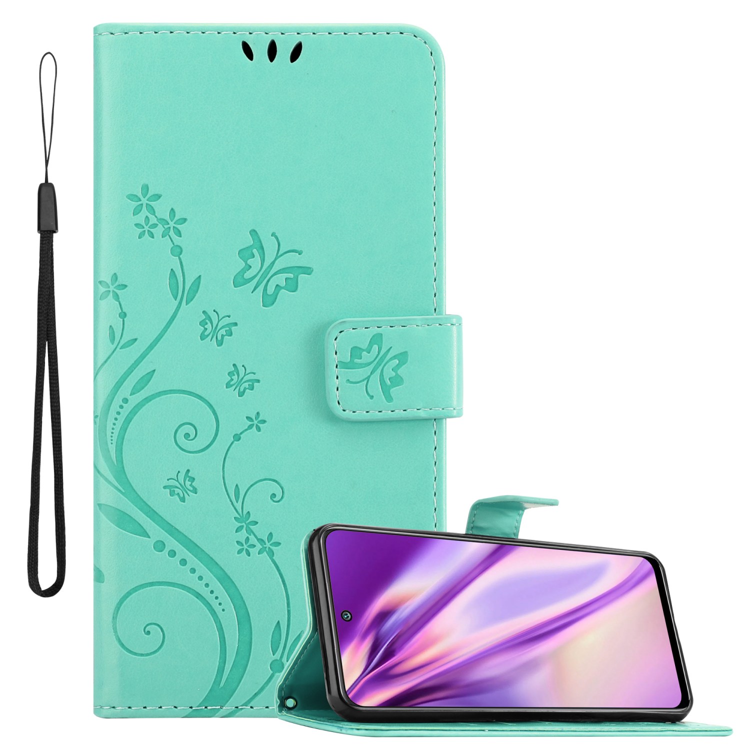 Case Compatible For Xiaomi Redmi Note 10 5g / Poco M3 Pro 5g Protective Cover In With Magnetic Closure, Stand Function And Card Slots Flip Case Flower Cover Phone Case Foldable Case Book Bag