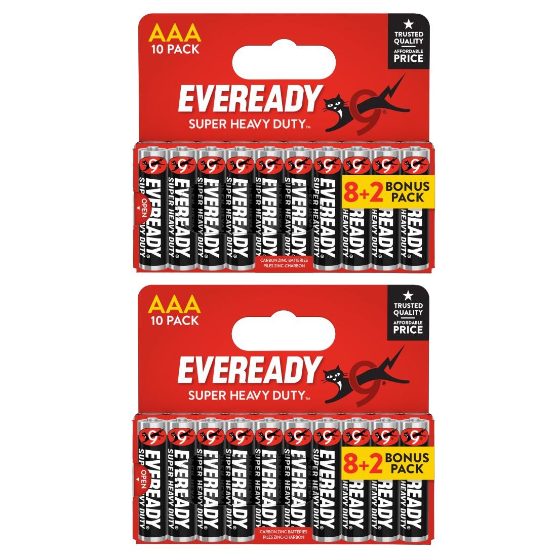TEMU 2x Duty Aaa Batteries, Pack Of 10 (20x Batteries)