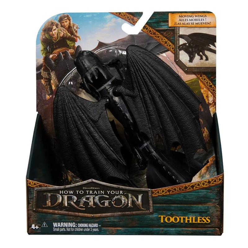 How To Train Your Dragon Toothless Figure With Movable Wings, 20cm