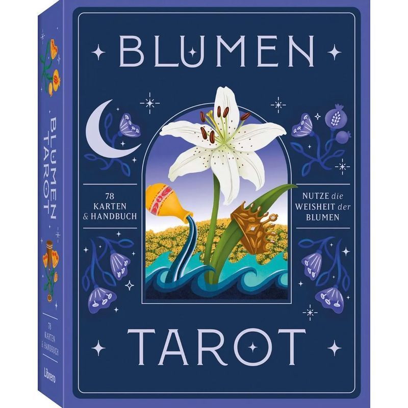 Image of Flower Tarot - Discover Tarot With The Wisdom Of Nature - Diana Mc Mahon Collins - Paperback - Slipcase - 80 Pages - German - 2025 - Librero B.v. - Ean 9789464991178