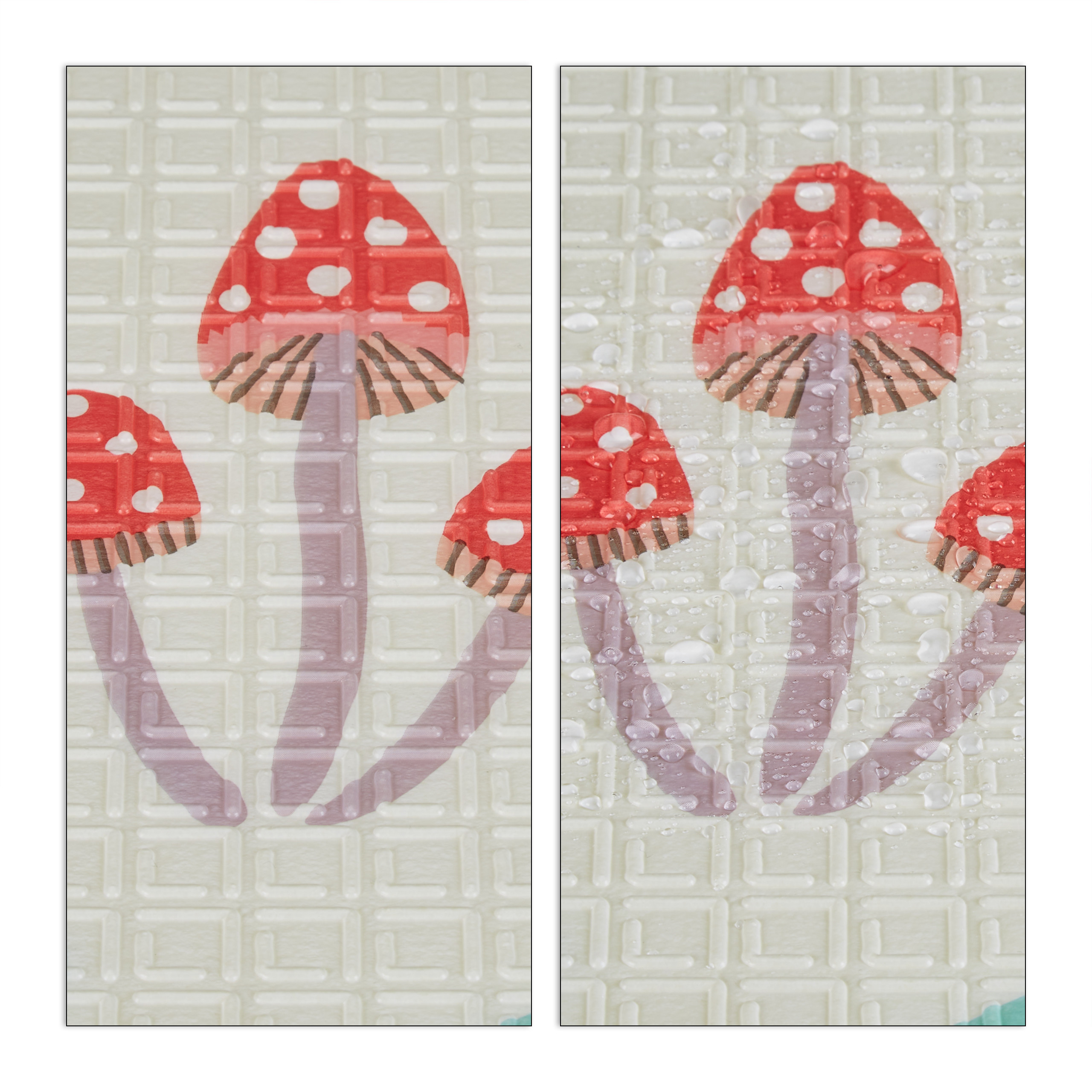 Veelkleurige Speelmat met Bosdieren - (L)195 X (P)150 Cm