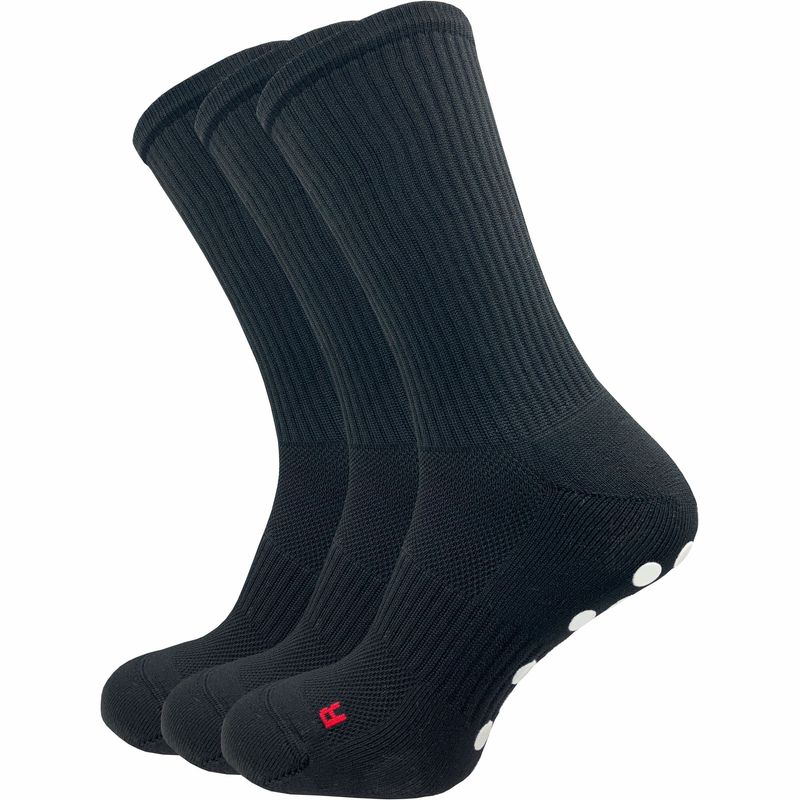 Grip Socks Football (3 Pairs) | Sports Socks With Anti-slip Function