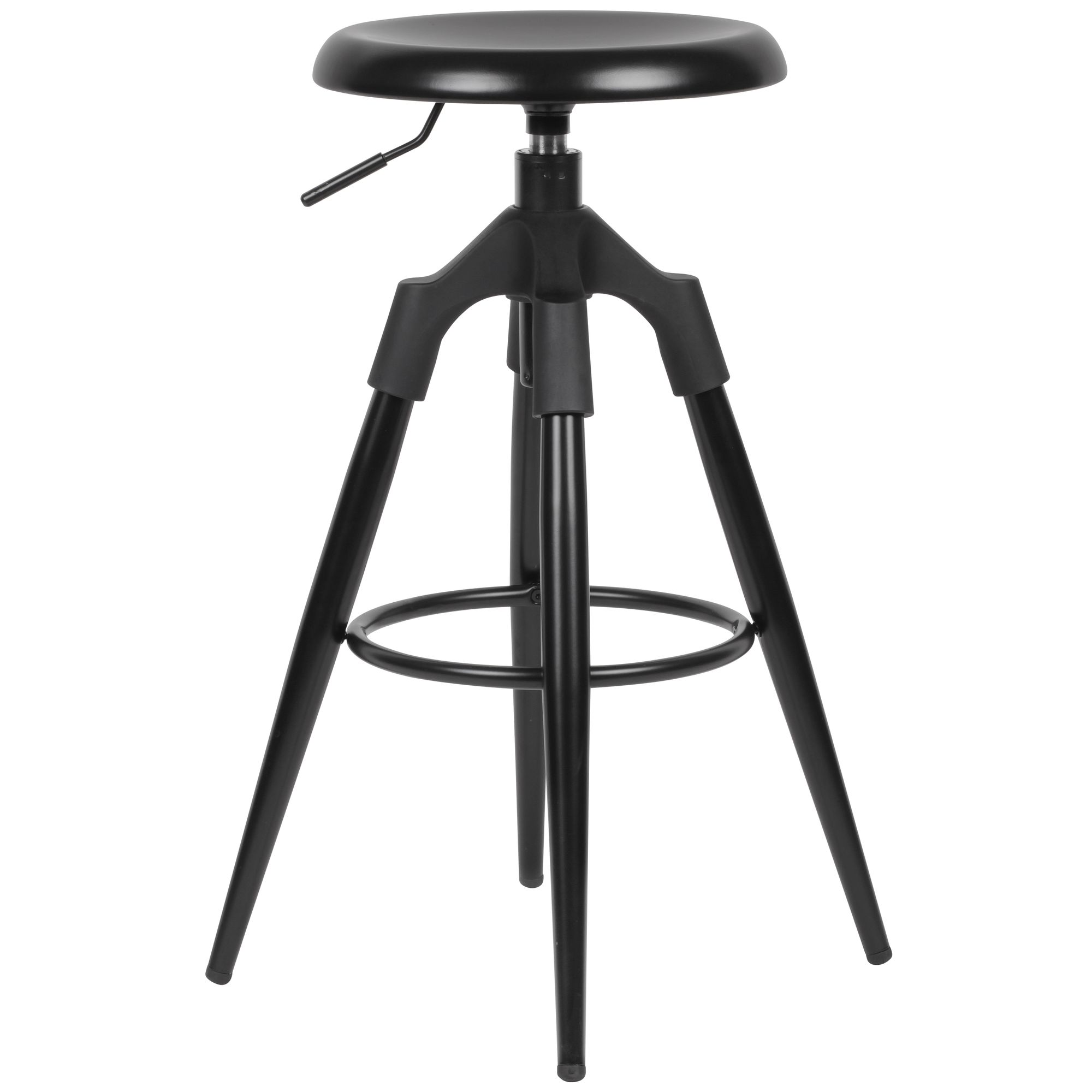 Metal Bar Stool 72-80 Cm, Chair With 100 Kg Load Capacity, Industrial Counter Stool, Backless Bar Chair