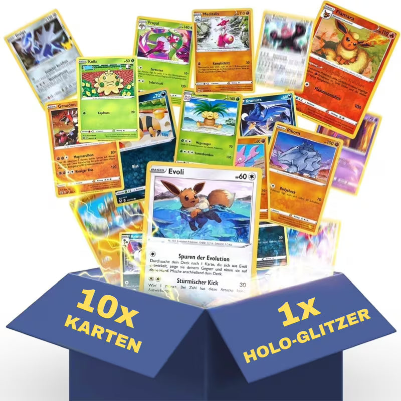 E-shop Pokemon Karten Englisch 10x inklusiver 1 Garantierten Glitzer Karte Original für & Fans aus aktuellen Set