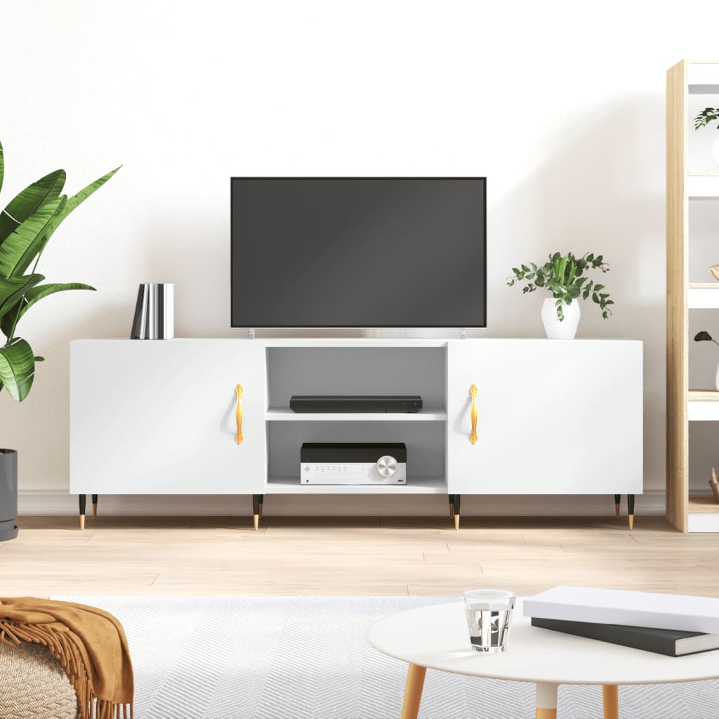 Vidaxl Tv Cabinet White 150x30x50 Cm Wood Composite