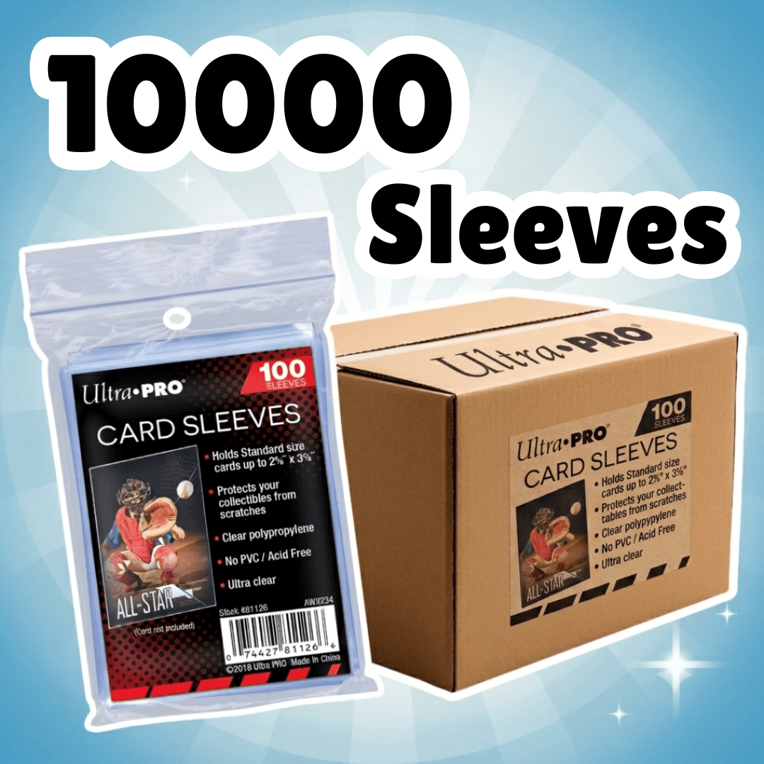 TEMU Ultra PRO Penny Sleeves Soft Standard Kartenhüllen 10.000 Stück – 100×100 Soft Sleeves für Pokémon, Magic & One Piece Trading Cards
